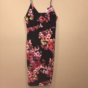 Strappy floral mini /midi dress